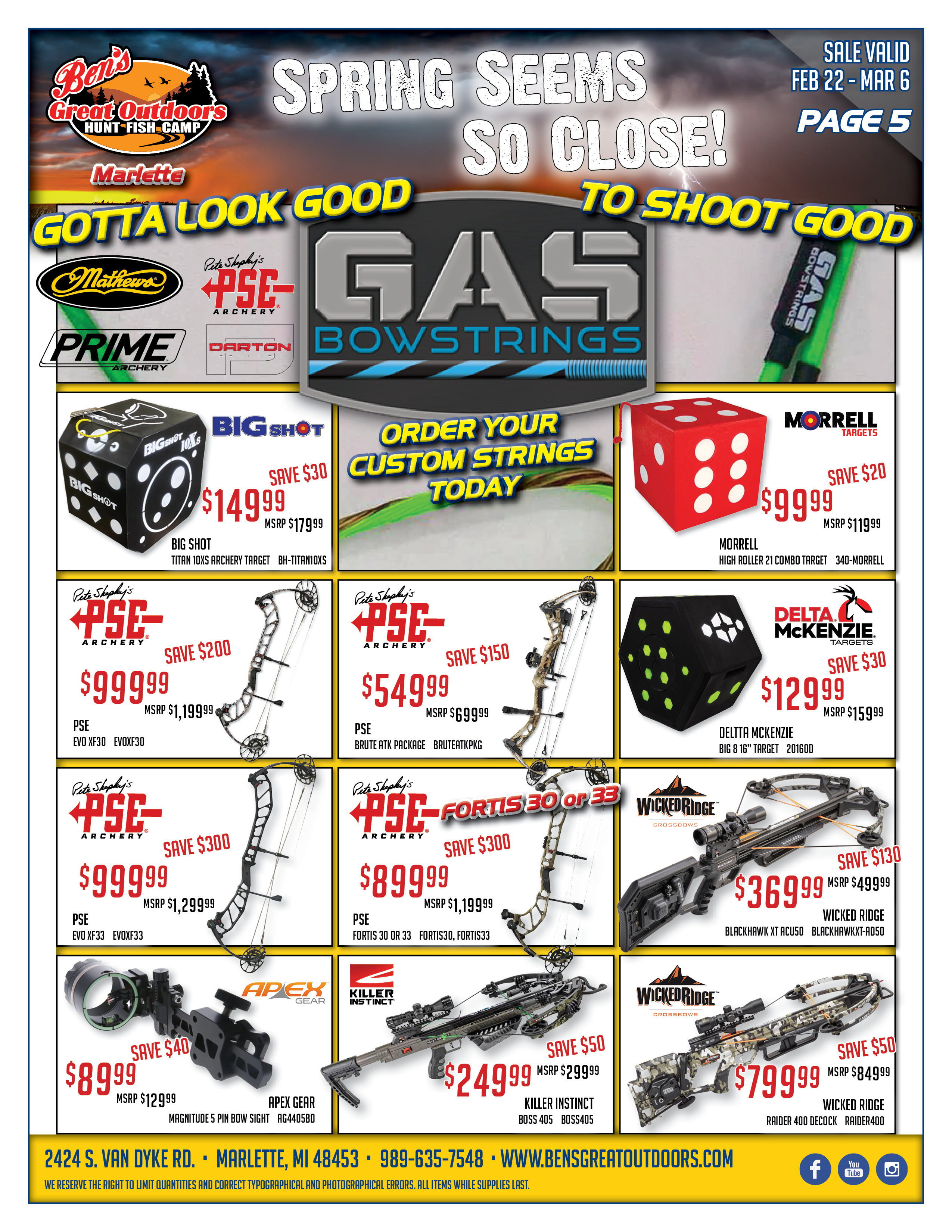 Weekly Ad | Ben's Great Outdoors